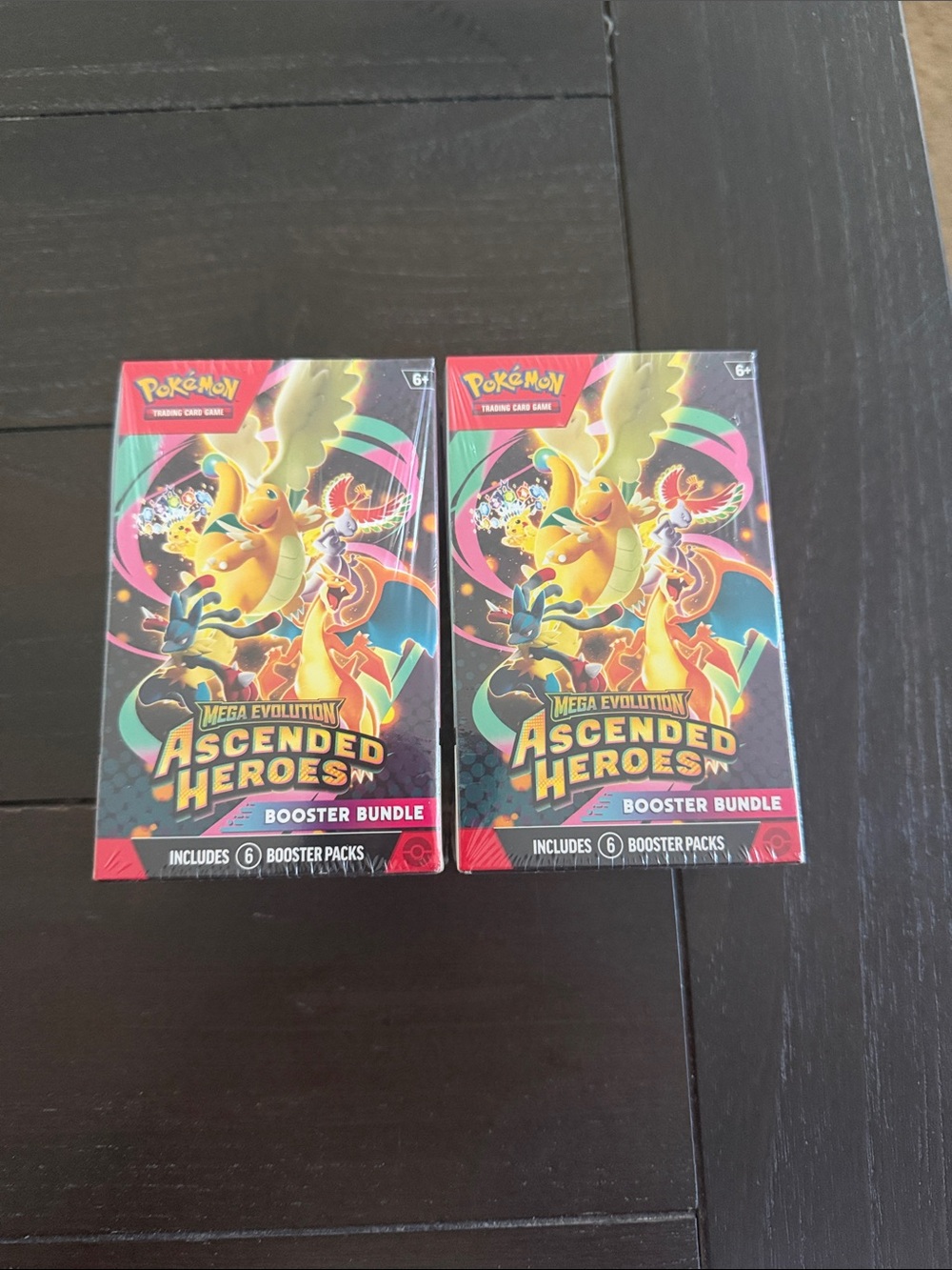Pokemon Ascended Heroes Booster Bundle - Red, Yellow, Green, Blue, Pink